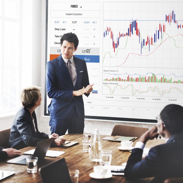 Forex Trade Graph Chart Concept